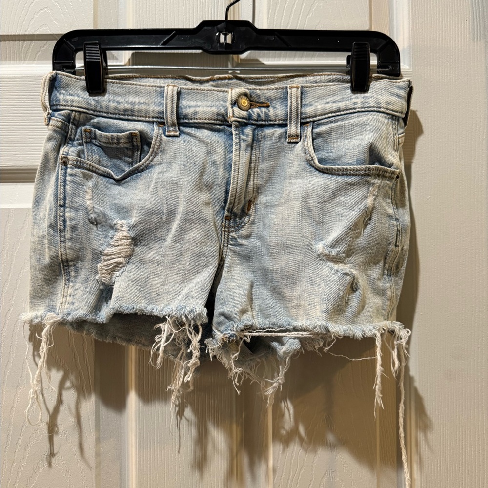 Old Navy Light Blue Distressed Jean Shorts